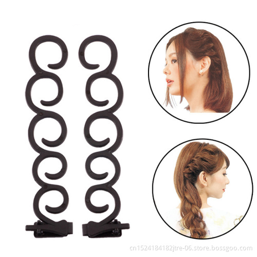 Multi-style Women Hair Accessories DIY Hair Styling Braiding Tools Magic Donut Hair Bun Maker Clips